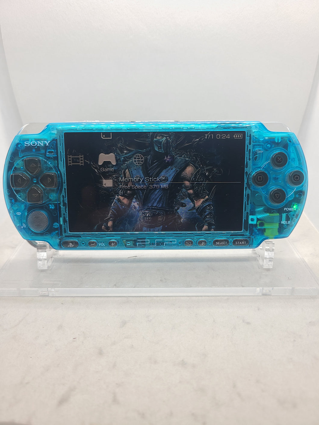 Psp 3000 clear blue/black