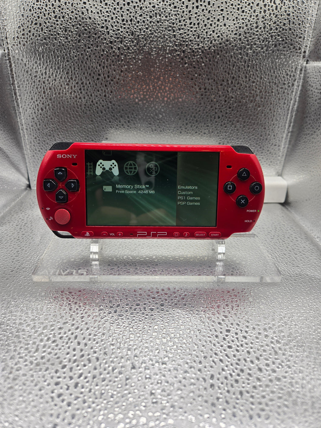 Psp 3000 black and red